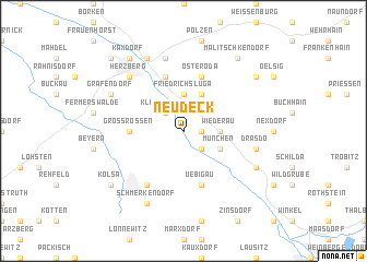 map of Neudeck