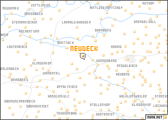 map of Neudeck