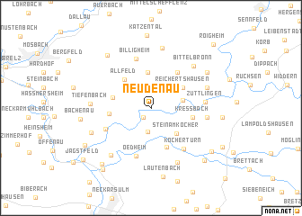 map of Neudenau