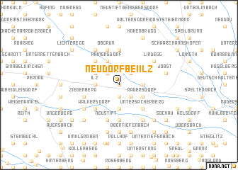 map of Neudorf bei Ilz