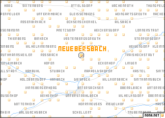 map of Neuebersbach
