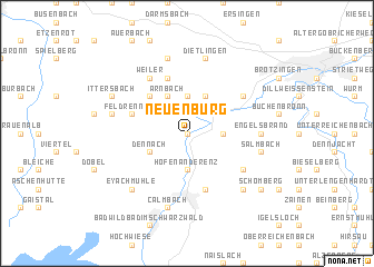 map of Neuenbürg