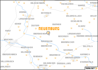 map of Neuenbürg