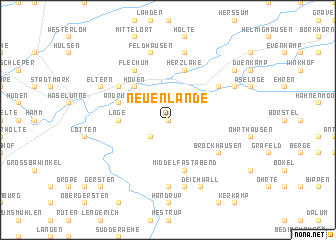 map of Neuenlande