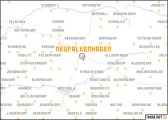 map of Neufalkenhagen