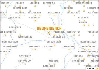 map of Neuf-Brisach