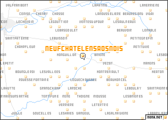 map of Neufchâtel-en-Saosnois