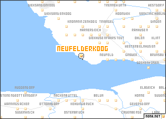 map of Neufelderkoog