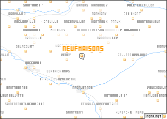 map of Neufmaisons