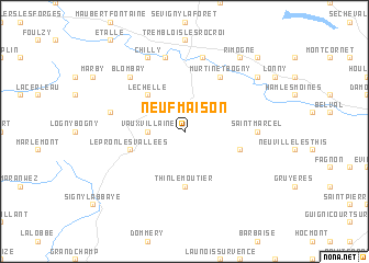 map of Neufmaison