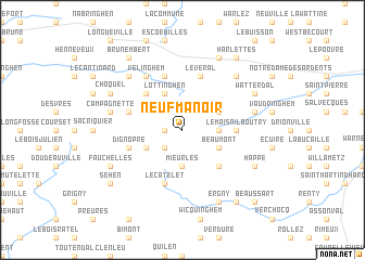 map of Neuf Manoir