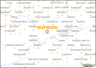 map of Neuf-Mesnil