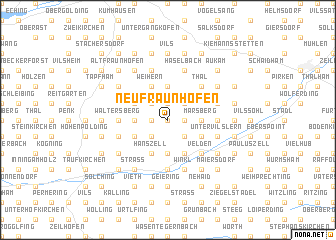 map of Neufraunhofen