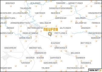 map of Neufra