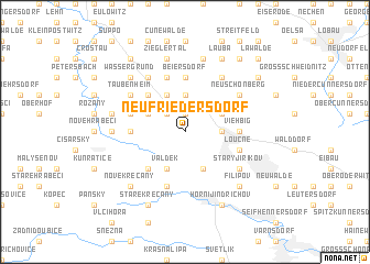 map of Neufriedersdorf