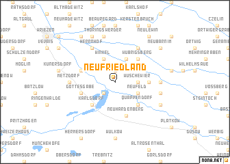 map of Neufriedland