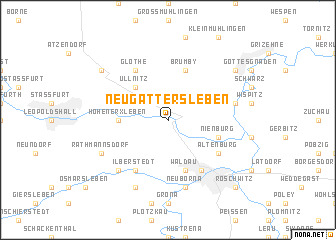 map of Neugattersleben