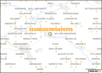 map of Neuhausen an der Erms