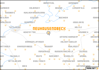 map of Neuhausen ob Eck