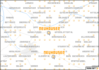 map of Neuhäuser