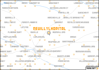 map of Neuilly-lʼHôpital