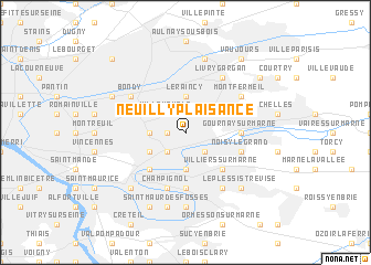 map of Neuilly-Plaisance