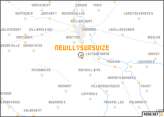 map of Neuilly-sur-Suize