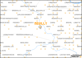 map of Neuilly