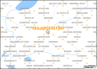 map of Neu Jürgenstorf