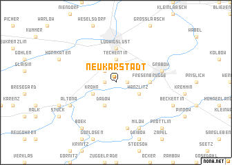 map of Neu Karstädt