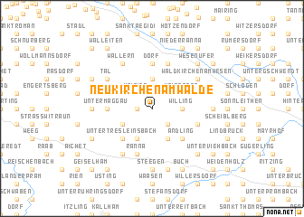 map of Neukirchen am Walde