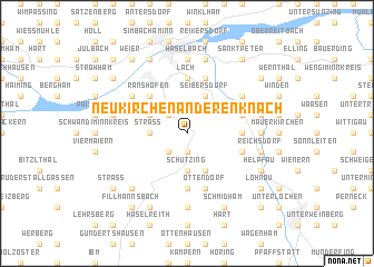 map of Neukirchen an der Enknach