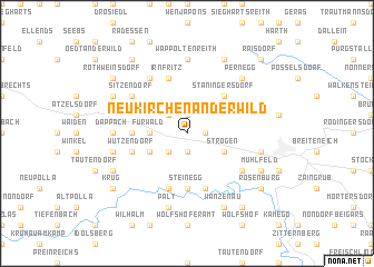 map of Neukirchen an der Wild