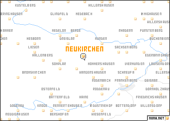 map of Neukirchen