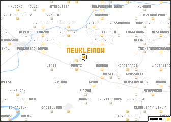 map of Neu Kleinow