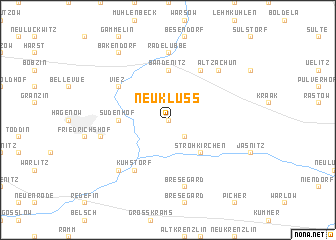 map of Neuklüß