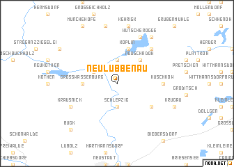 map of Neu Lübbenau