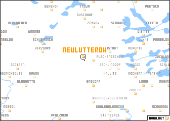 map of Neu Lutterow