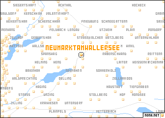 map of Neumarkt am Wallersee
