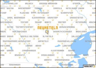 map of Neu Meteln