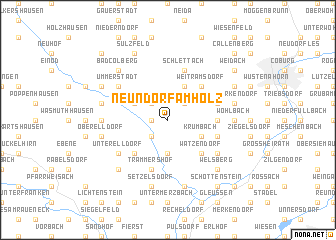 map of Neundorf am Holz