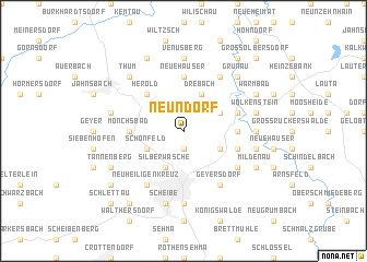 map of Neundorf
