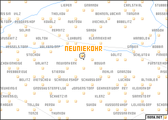 map of Neu Nieköhr