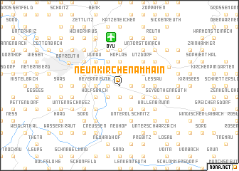 map of Neunkirchen am Main