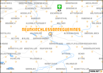 map of Neunkirch-lès-Sarreguemines