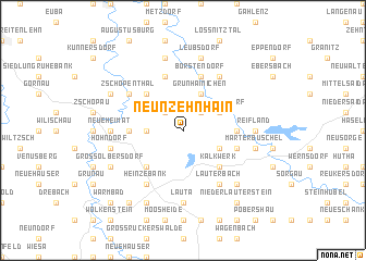 map of Neunzehnhain