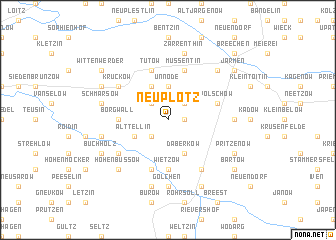 map of Neu Plötz