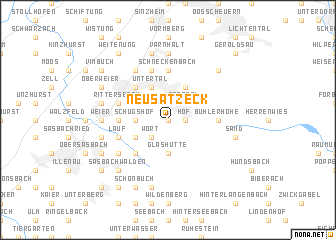 map of Neusatzeck