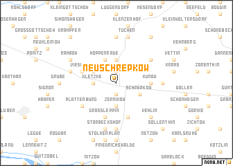 map of Neu Schrepkow