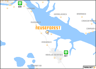 map of Neuse Forest